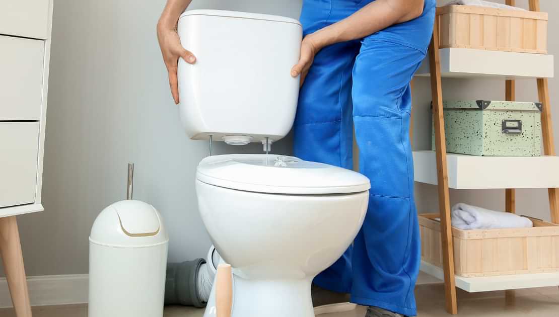 Installing or repairing a toilet cistern during minor bathroom plumbing work